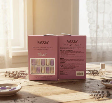 Febble - Lilac Purple Glitter Mix Press-On Nails